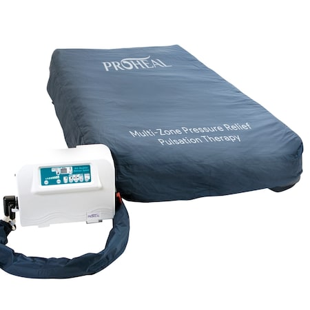 PROHEAL Low Air Loss Mattress Sys w/Alterntng Pressure and Pulsation w/Raised Foam Side Rails 42"x80"x8"/11" PH-81090-42RR